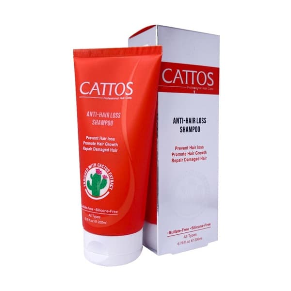 شامپو فاقد سولفات ضد ریزش و تقویت کننده مو کاتوس ۲۰۰ میلی لیتر | Cattos Anti Hair Loss Shampoo 200 ml