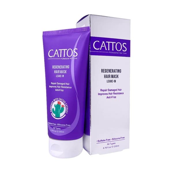 ماسک مو فاقد سولفات ترمیم کننده خارج از حمام کاتوس ۲۰۰ میلی لیتر | Cattos Regenerating Leave In Hair Mask 200 ml