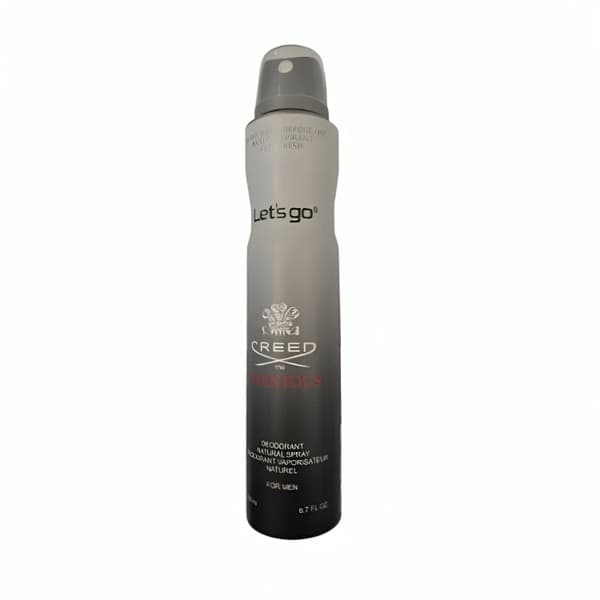 اسپری خوشبو کننده بدن مردانه lets go لتس گو مدل creed aventus حجم ۲۰۰ میلی لیتر | Let’s Go men’s Body Deodorant Spray Model creed aventus 200 ml