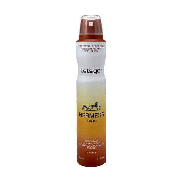 اسپری خوشبو کننده بدن مردانه لتس گو مدل tere d hermes حجم ۲۰۰ میلی لیتر | Let’s Go men’s Body Deodorant Spray Model tere d hermes 200 ml