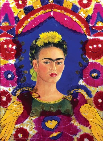 پازل 1000 تکه self portrait – the frame – frida kahlo یوروگرافیک — تصویر ۲