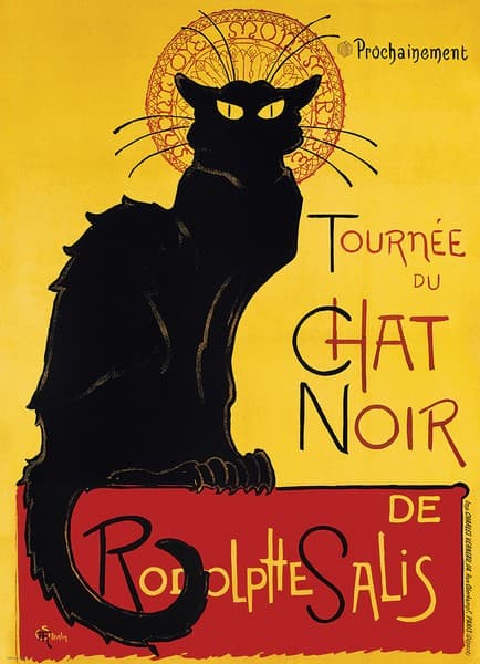 پازل 1000 تکه Black cat – steinlen یوروگرافیک — تصویر ۲
