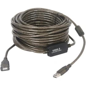 کابل افزایش طول اکتیو USB 2.0 دی‌نت – مدل DT-461 – طول ۲۰ متر – مشکی براق – گارانتی تست و تضمین اصالت کالا — تصویر ۲