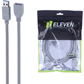 کابل افزایش USB 2.0 برند ELEVEN – طول ۵ متر – طوسی – گارانتی ۱۲ ماهه رایان آروند — تصویر ۲