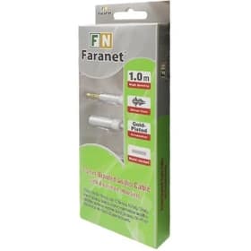 کابل افزایش طول صدای استریو FARANET – مدل FN-ACFW10 – طول ۱ متر – سفید بافته شده – گارانتی ۱۲ ماهه فرانت — تصویر ۲