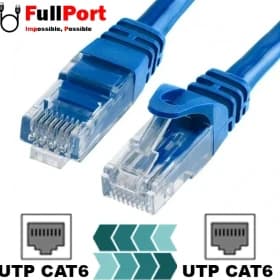 کابل شبکه پچ کورد CAT6 UTP برند P-NET – طول ۲۵ متر – رنگ آبی – گارانتی تست و تضمین اصالت کالا — تصویر ۲