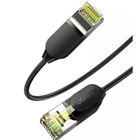 کابل شبکه پچ کورد CAT7 F/FTP (برند UGREEN – مدل NW149 – کد 80418 – طول 3 متر – مشکی – گارانتی 18 ماهه پایا ارتباط) (روکش گرد PVC – کانکتورهای RJ45 – نوع F/FTP) — تصویر ۲