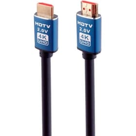 کابل تصویر HDMI نسخه ۲.۰ (برند X4-TECH – طول ۵ متر – مشکی – گارانتی تست و تضمین اصالت کالا) (روکش گرد مشکی PVC)
