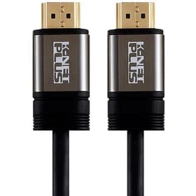 کابل تصویر HDMI نسخه ۲.۰ (برند K-NET PLUS – مدل KP-CH20020 – طول ۲ متر – مشکی – گارانتی ۳۶ ماهه شبکه البرز) (روکش گرد مشکی PVC)