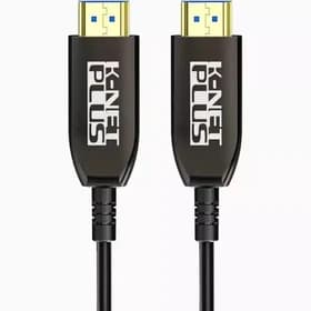 کابل تصویر HDMI نسخه ۲.۰ (برند K-NET PLUS – مدل KP-CHR2018 – طول ۱.۸ متر – مشکی – گارانتی ۳۶ ماهه شبکه البرز) (روکش گرد مشکی PVC – سوکت چرخان)