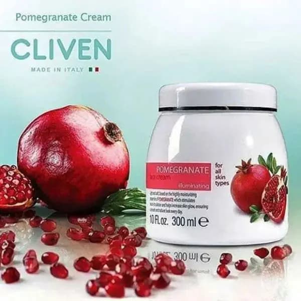کرم آبرسان و شفاف کننده صورت عصاره انار کلیون 300ml — تصویر ۳