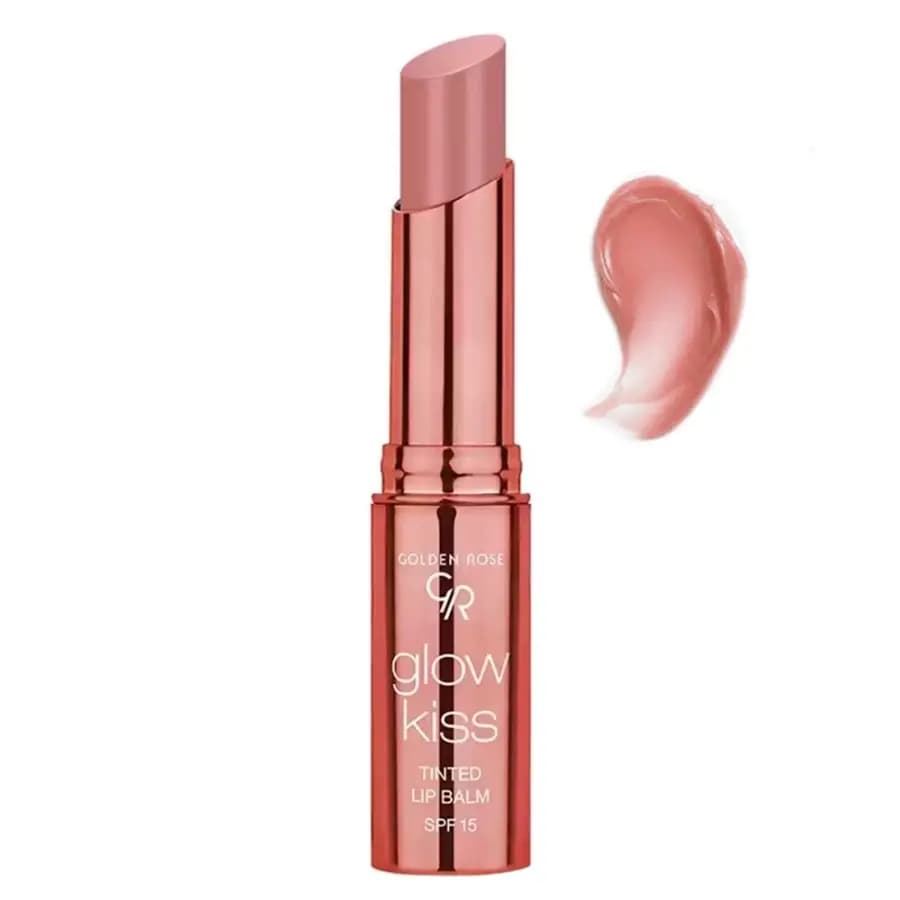 تینت لب Glow Kiss حاوی SPF 15 گلدن رز شماره 01