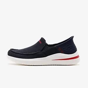 کفش مردانه اسکیچرز اورجینال -سورمه ای Skechers Delson 3.0 – Cabrino – Slip-İns 210604 NVY