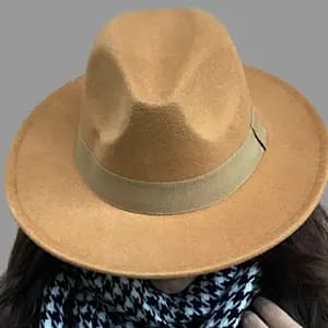 کلاه شاپوی فدورا کرم شتری لاویونسا laviyonsa Fedora Camel 412042674
