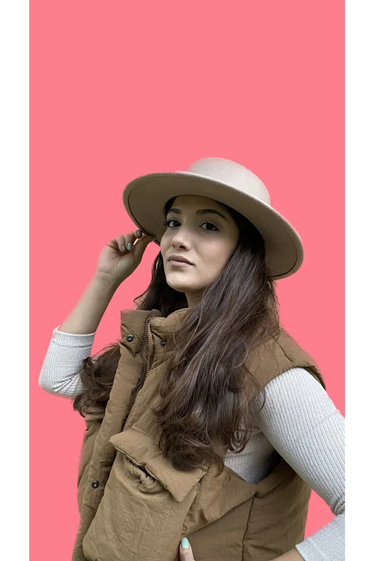 کلاه شاپوی بوتر بژ لاویونسا laviyonsa Boater Beige 408232801 — تصویر ۵