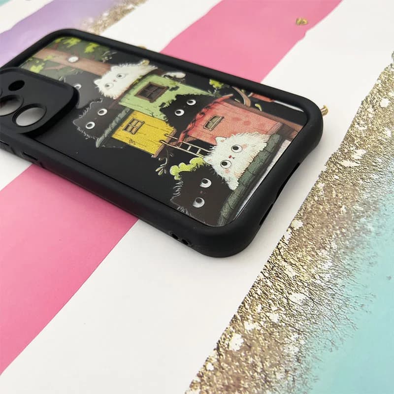 قاب گوشی Galaxy A55 سامسونگ سولید طرح گربه های کیوت کد 557 — تصویر ۳