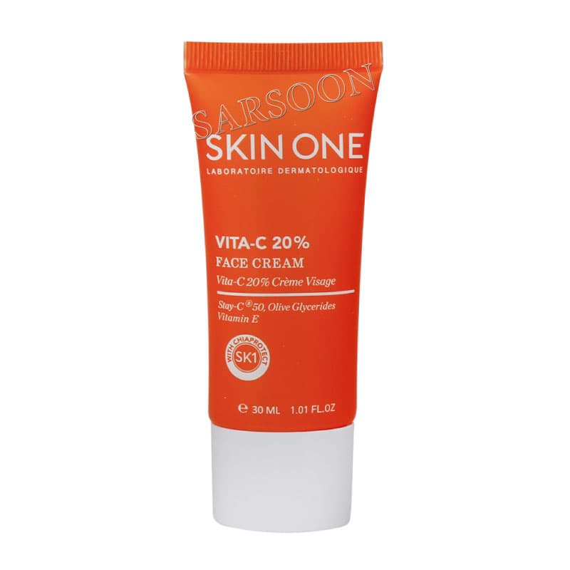 کرم صورت ویتامین C 20 درصد اسکین وان 30 میلی لیتر Skin One Vita-C 20% Face Cream