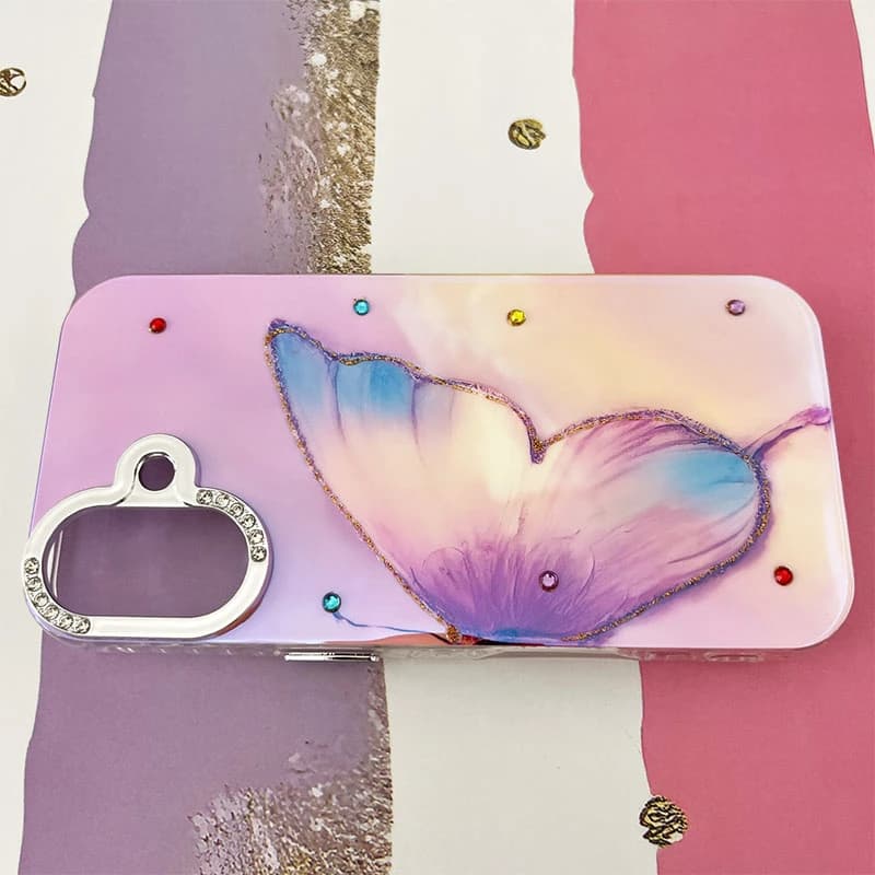 قاب گوشی iPhone 16 آیفون شفاف طرح پروانه جادویی کد 920
