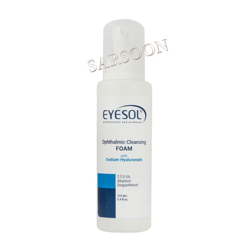 فوم شستشوی پلک و مژه آیسول 175 میلی لیتر Eyesol Ophthalmic Cleansing Foam — تصویر ۲