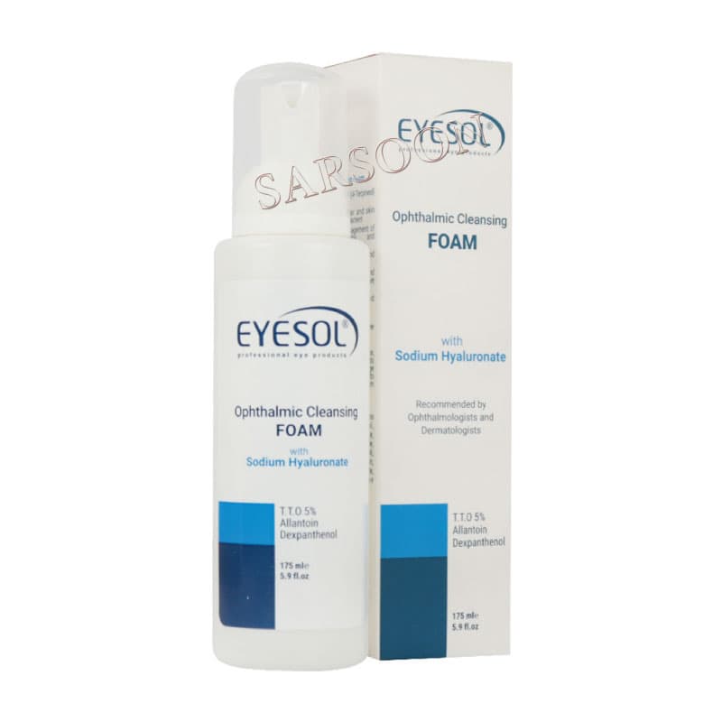 فوم شستشوی پلک و مژه آیسول 175 میلی لیتر Eyesol Ophthalmic Cleansing Foam