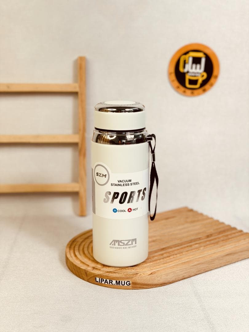 فلاسک AMSZM درب کروم 600 میل کد 7386 — تصویر ۳