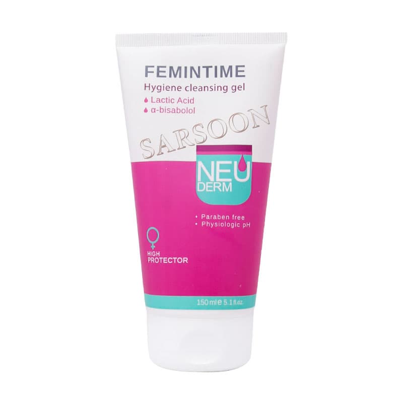 ژل بهداشتی بانوان فمین تایم نئودرم 150 میلی لیتر Neuderm Femintime Cleansing Gel