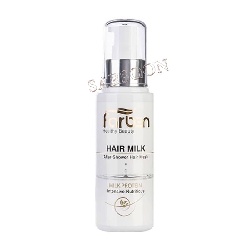 شیر موی مغذی و ترمیم کننده فاربن بدون آبکشی 100 میلی لیتر Farben Nourishing And Repairing Hair Milk For Dry And Damage Hair — تصویر ۲