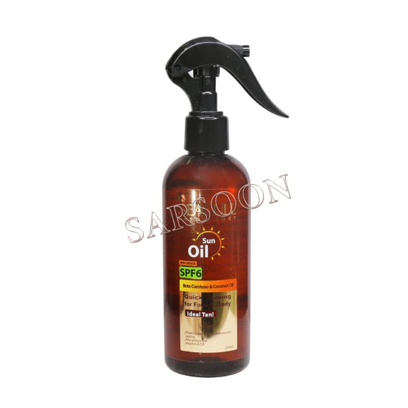 روغن برنزه کننده و ویتامینه سی گل مناسب انواع پوست ۲۵۰ میلی لیتر Seagull Sun Oil