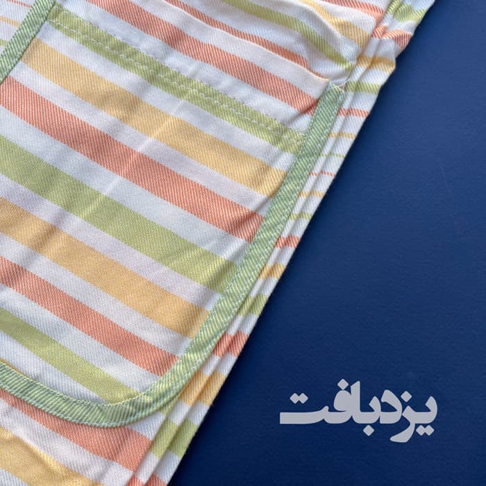 حوله تن پوش نخی ابراهیمی سایز ایکس لارج راه راه کد 1 — تصویر ۶