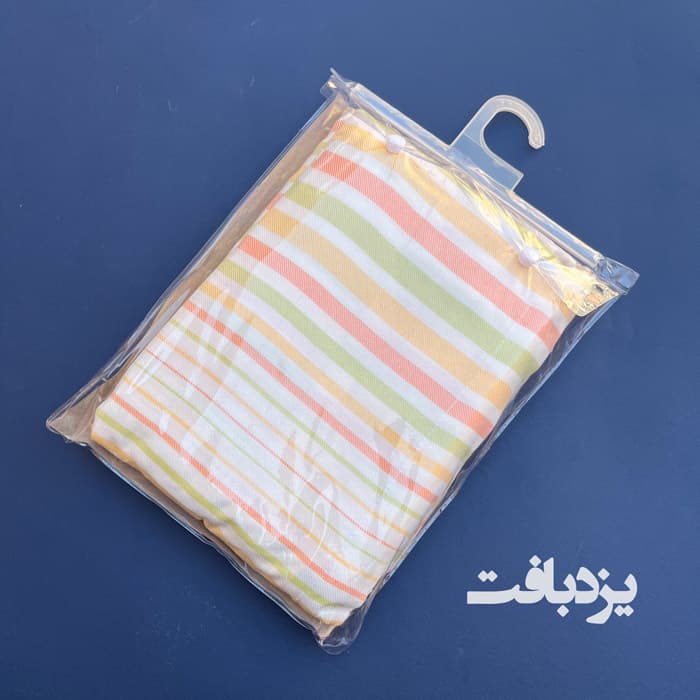حوله تن پوش نخی ابراهیمی سایز ایکس لارج راه راه کد 1 — تصویر ۵