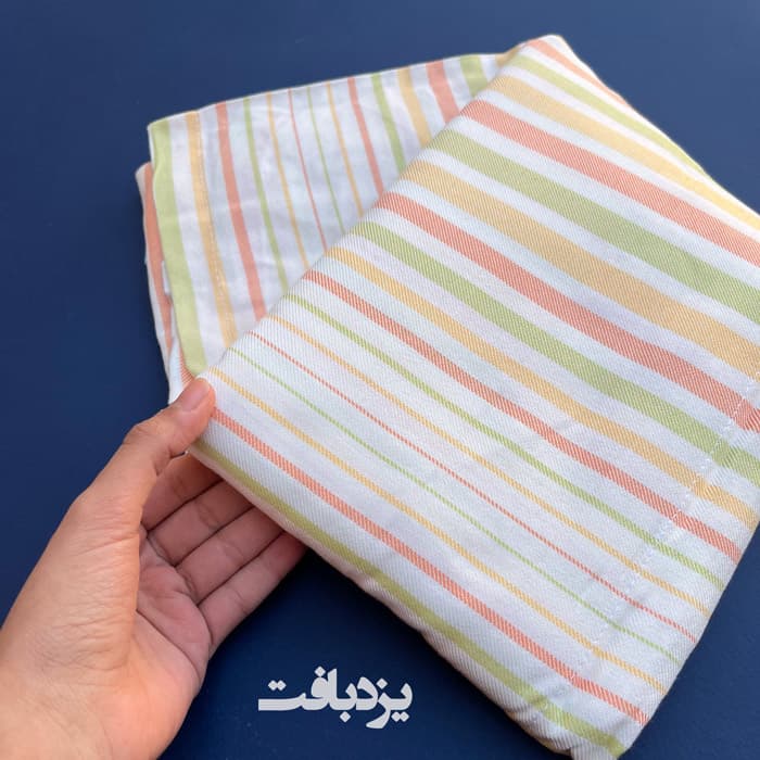 حوله تن پوش نخی ابراهیمی سایز ایکس لارج راه راه کد 1 — تصویر ۴