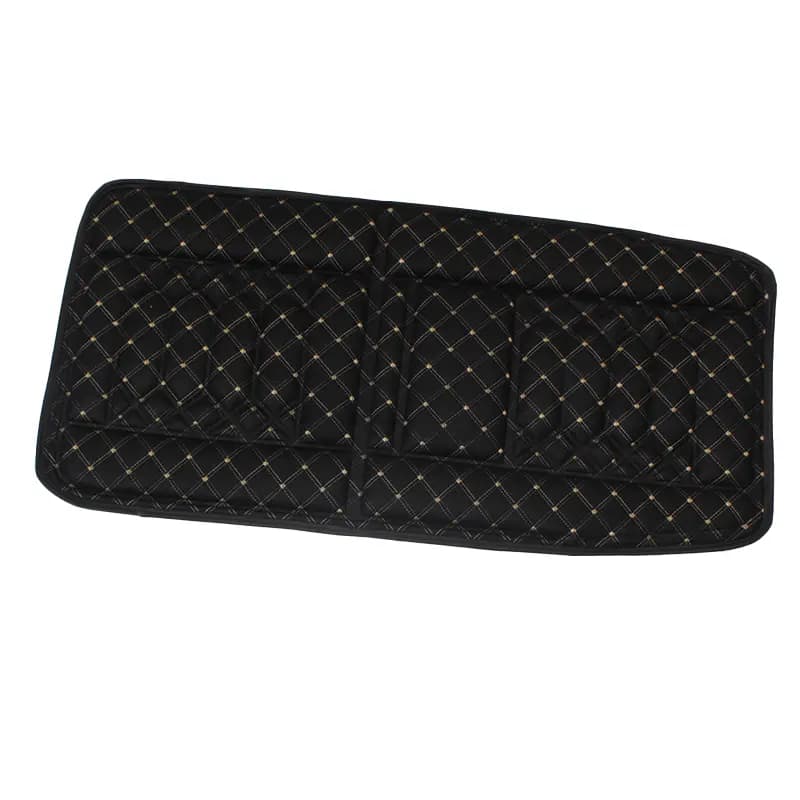عرق گیر تخم مرغی مخمل گلدوزی مشکی دوخت کرم (جفت)