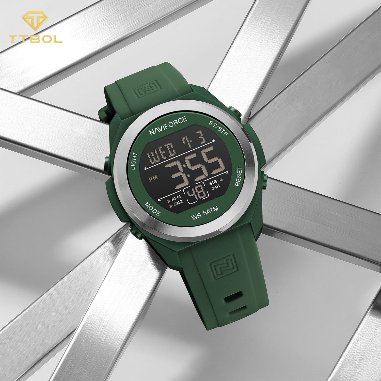 ساعت مچی مردانه ناوی فورس NAVIFORCE NF7111 GN/S/GN — تصویر ۳