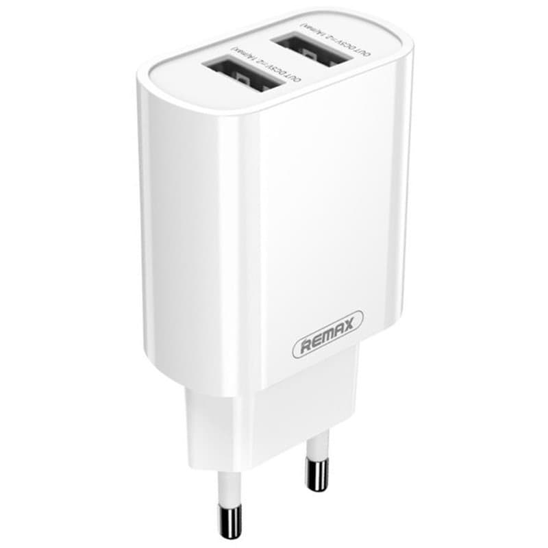 شارژر دیواری Remax RP-U35 2Port 2.1A 10.5W + کابل آیفونی — تصویر ۲