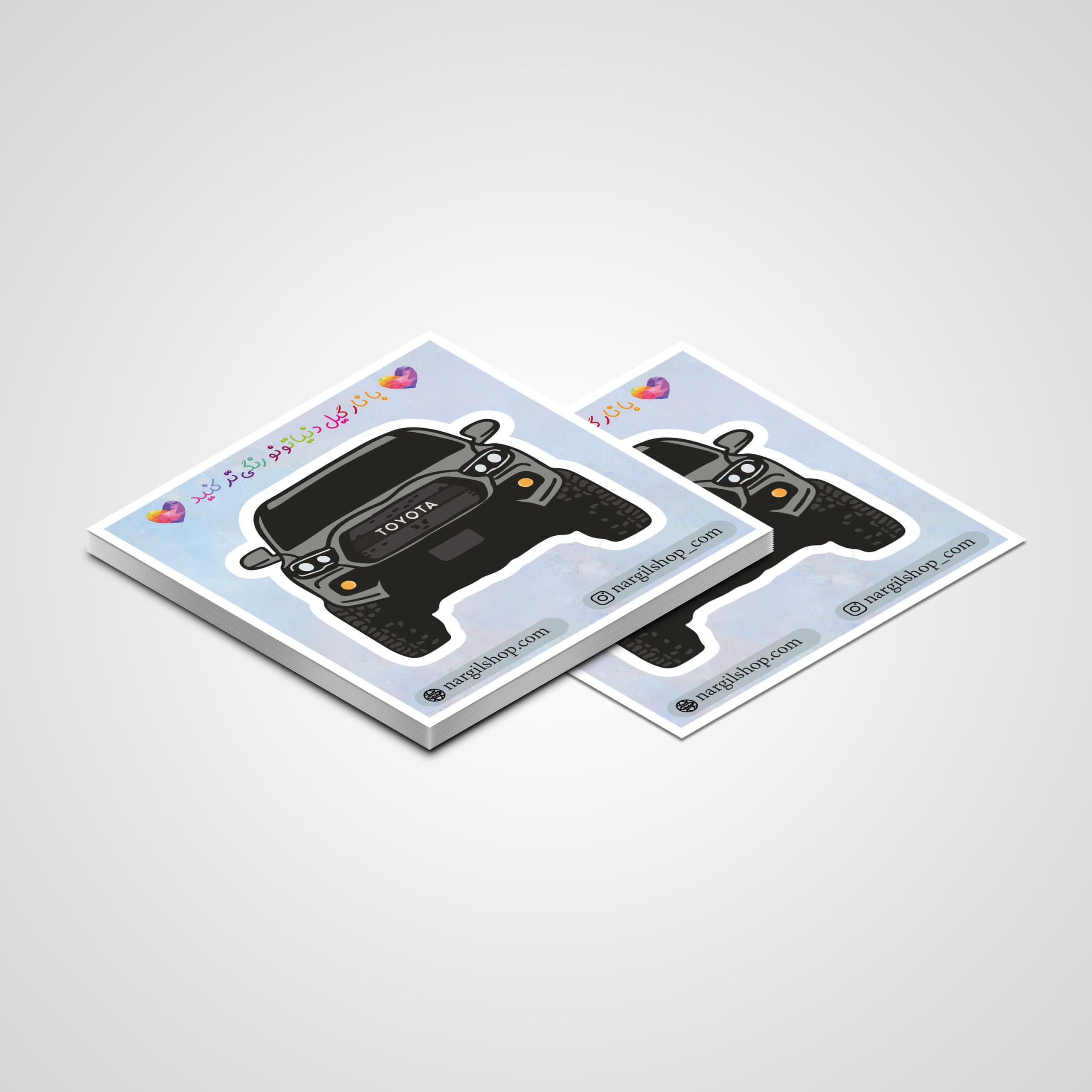 استیکر ماشین تویوتا 21 | Toyota car sticker 21 — تصویر ۲