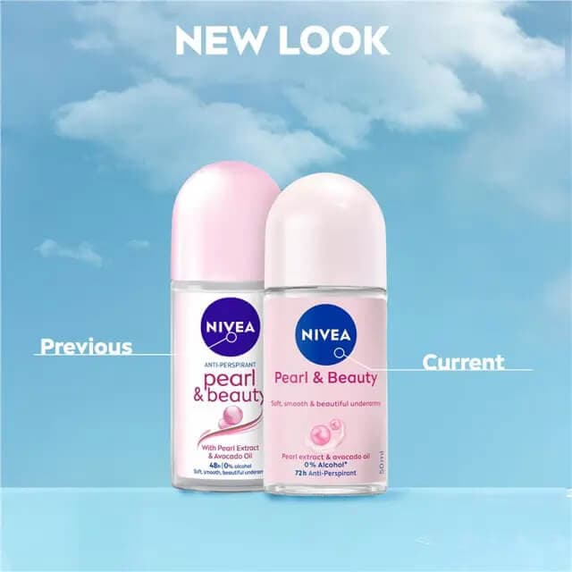 مام رول دئودورانت زنانه نیوآ مدل Pearl & Beauty حجم ۵۰ — تصویر ۲