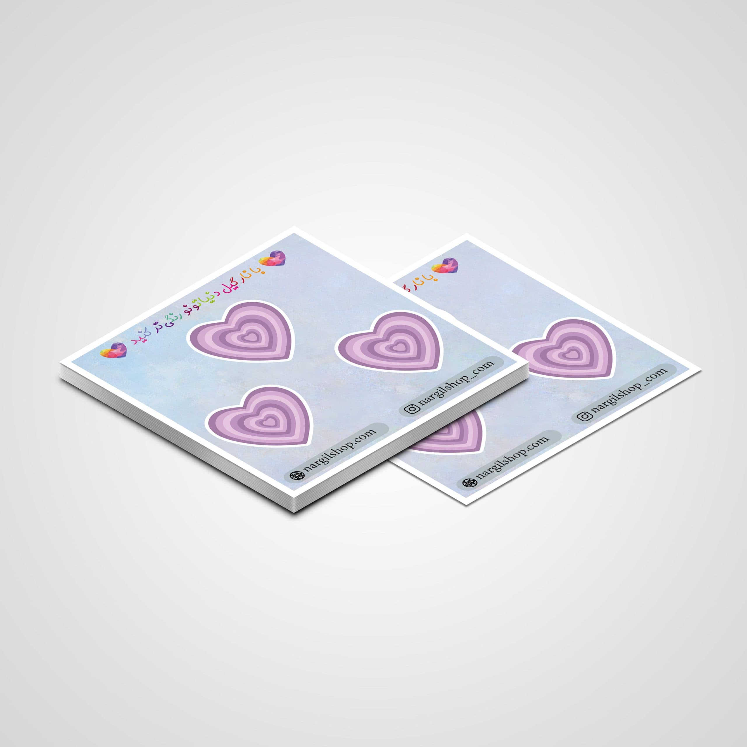 پک میکرو استیکر عاشقانه قلب 30 | romantic micro sticker pack 30 — تصویر ۲