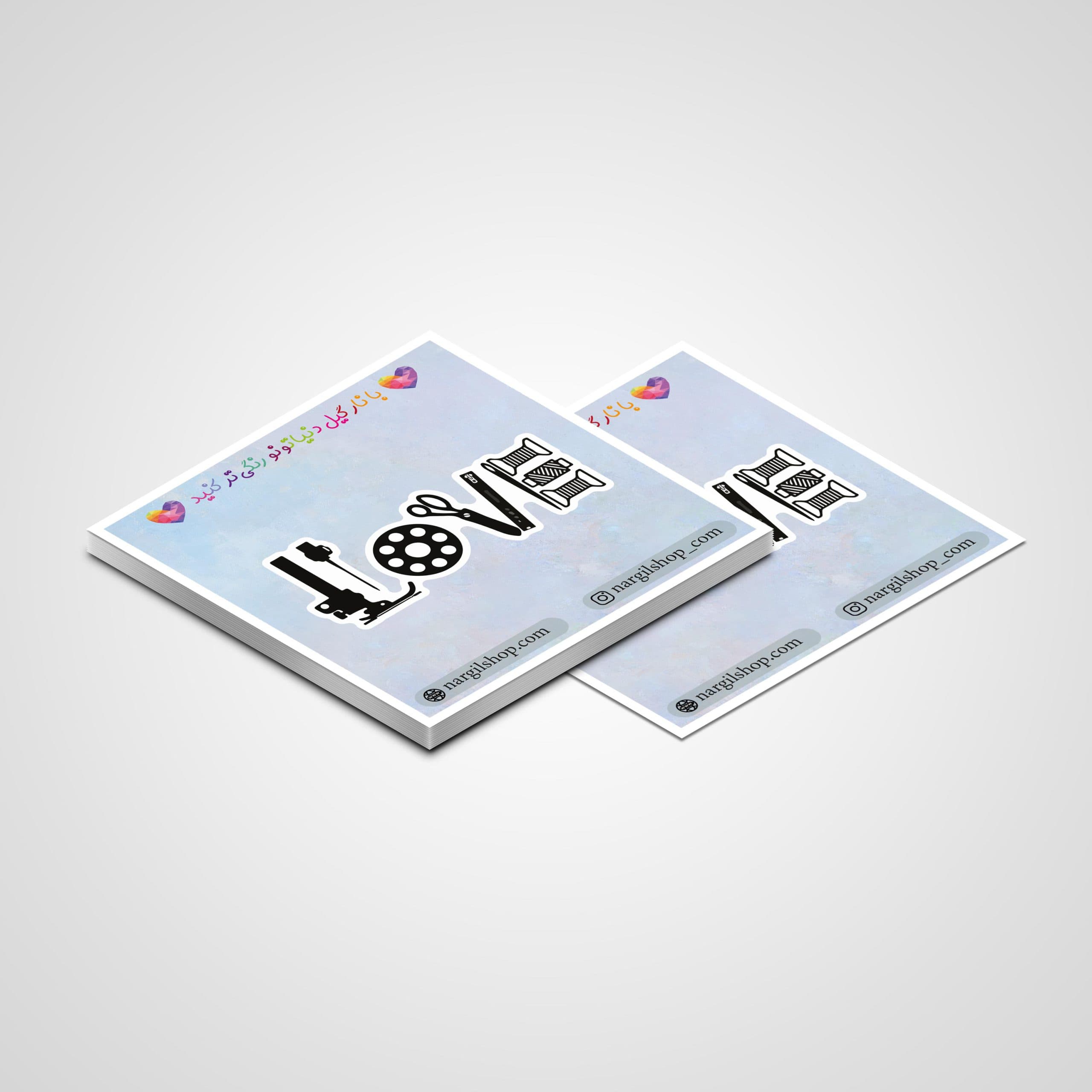 استیکر خیاطی و طراحی لباس 35 | Tailoring sticker 35 — تصویر ۲