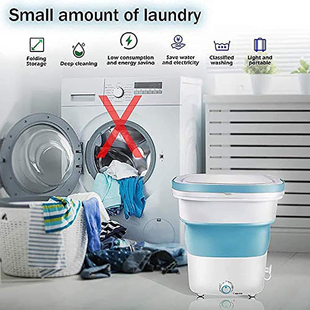 ماشین لباسشویی مسافرتی تاشو Inder Portable Folding Washing Machine — تصویر ۷
