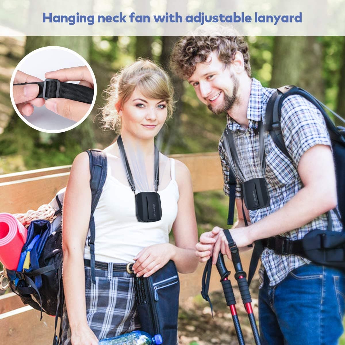 پنکه شارژی Portable Mini Waist Clip Fan — تصویر ۲