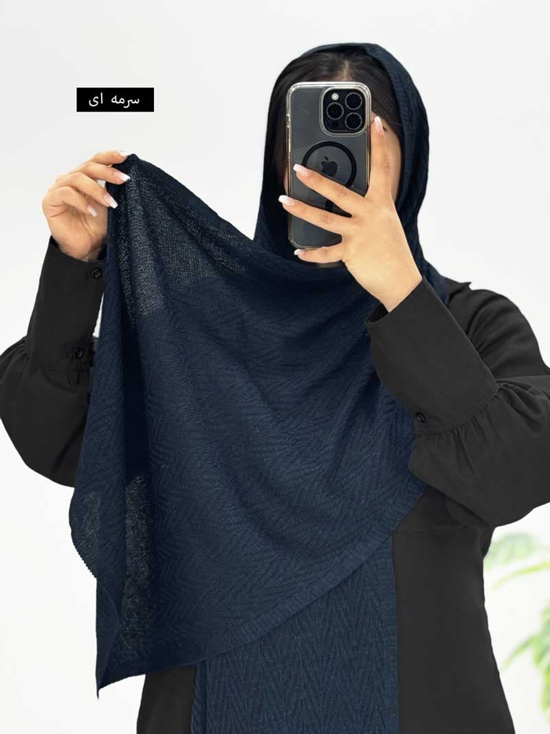 شال بافت ساده کد۲۰۰۴۰ — تصویر ۵