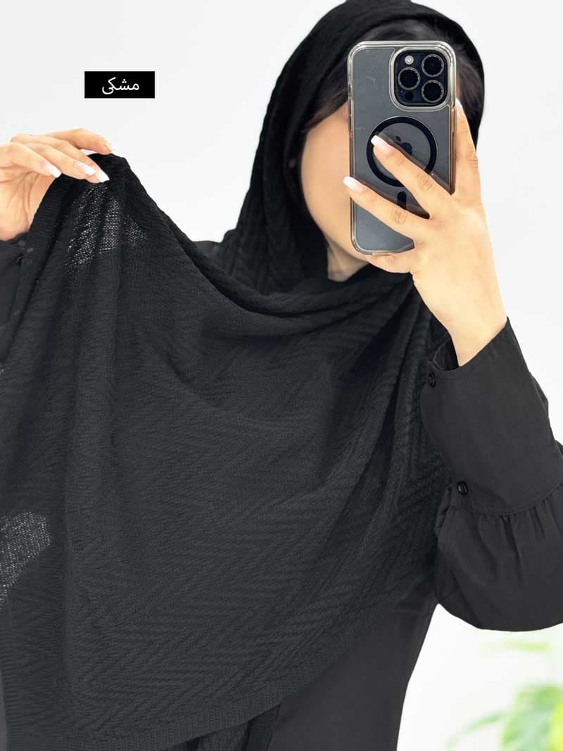 شال بافت ساده کد۲۰۰۴۰ — تصویر ۳