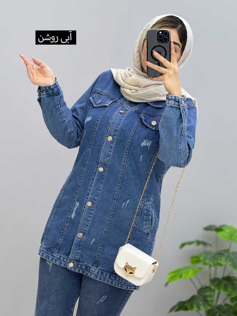 مانتو جین نرگس کد970308 — تصویر ۲