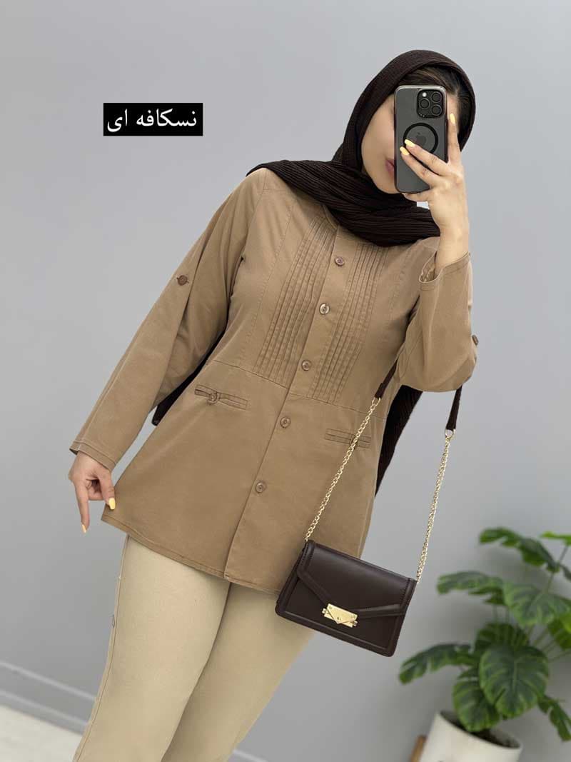 مانتو کتان پرتو کد 20863820 — تصویر ۶