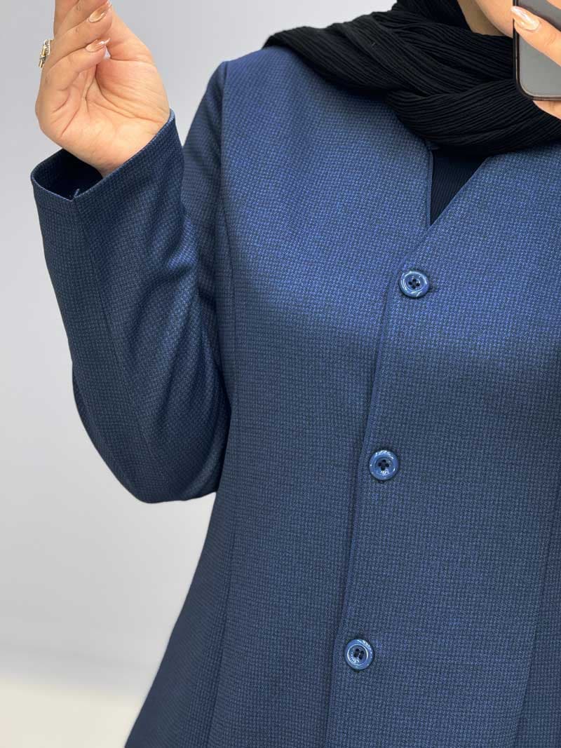 مانتو پاییزه سایز بزرگ کد 11067015 — تصویر ۵
