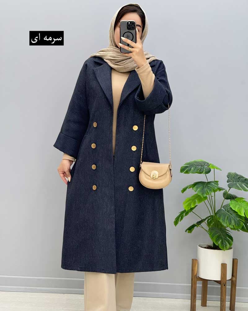مانتو پاییزه هیلا کد458223 — تصویر ۳