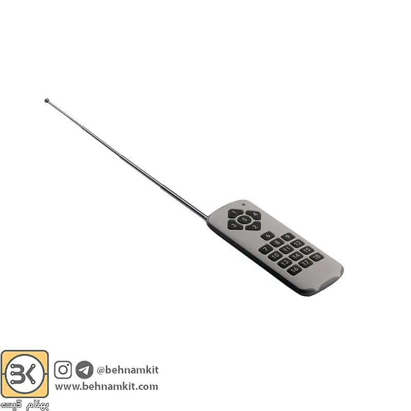 فرستنده ريموت 18 كليد 433 لرن