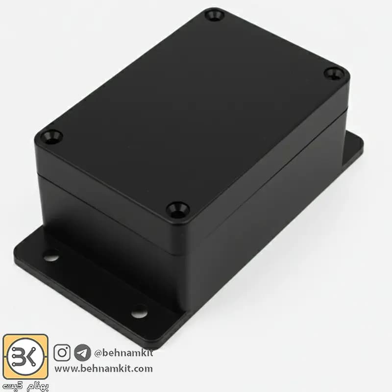 جعبه ضد آب s: 10 × 6.7 x 5 Cm مشکی / گوشواره دار