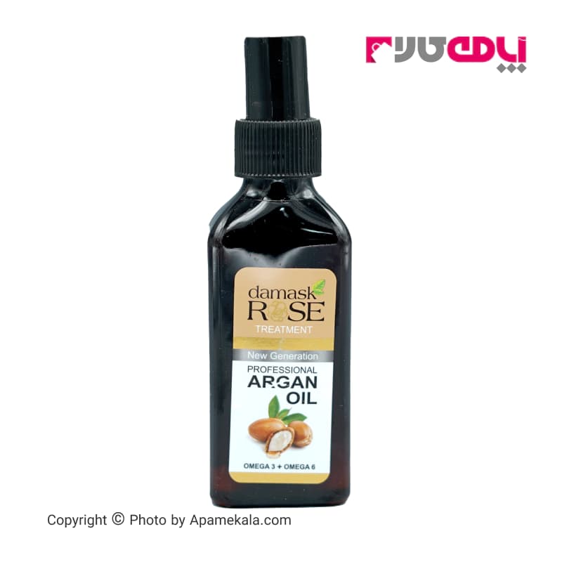 روغن آرگان داماسک رُز (damask rose) مدل مغذی و ترمیم کننده مو حجم 100 میل