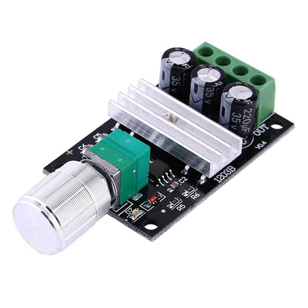 ماژول کنترل دور موتور 3 آمپر 1203B (دیمر DC)